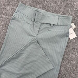 Forever 21 Pants Size Large Gray Pinstripe Flare Rayon Blend NWT Women's